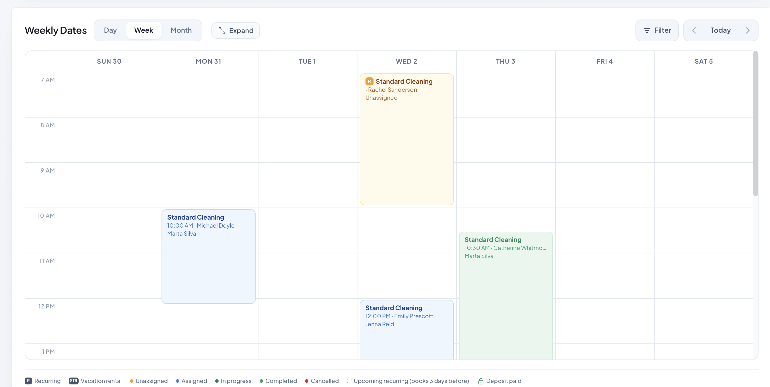 Crewty dashboard: today’s jobs, crew status, and revenue