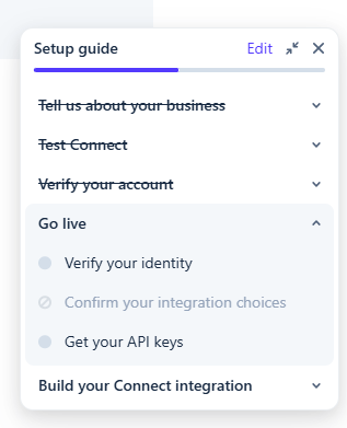 The Stripe Connect go live checklist